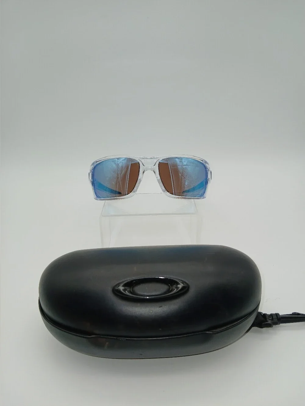 Oakley Turbine Polished Clear w/PRIZM Deep Water Polarized Lenses OO9263-5463
